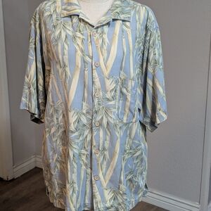 Men's Jamaica Jaxx Bamboo Print Shirt Size L